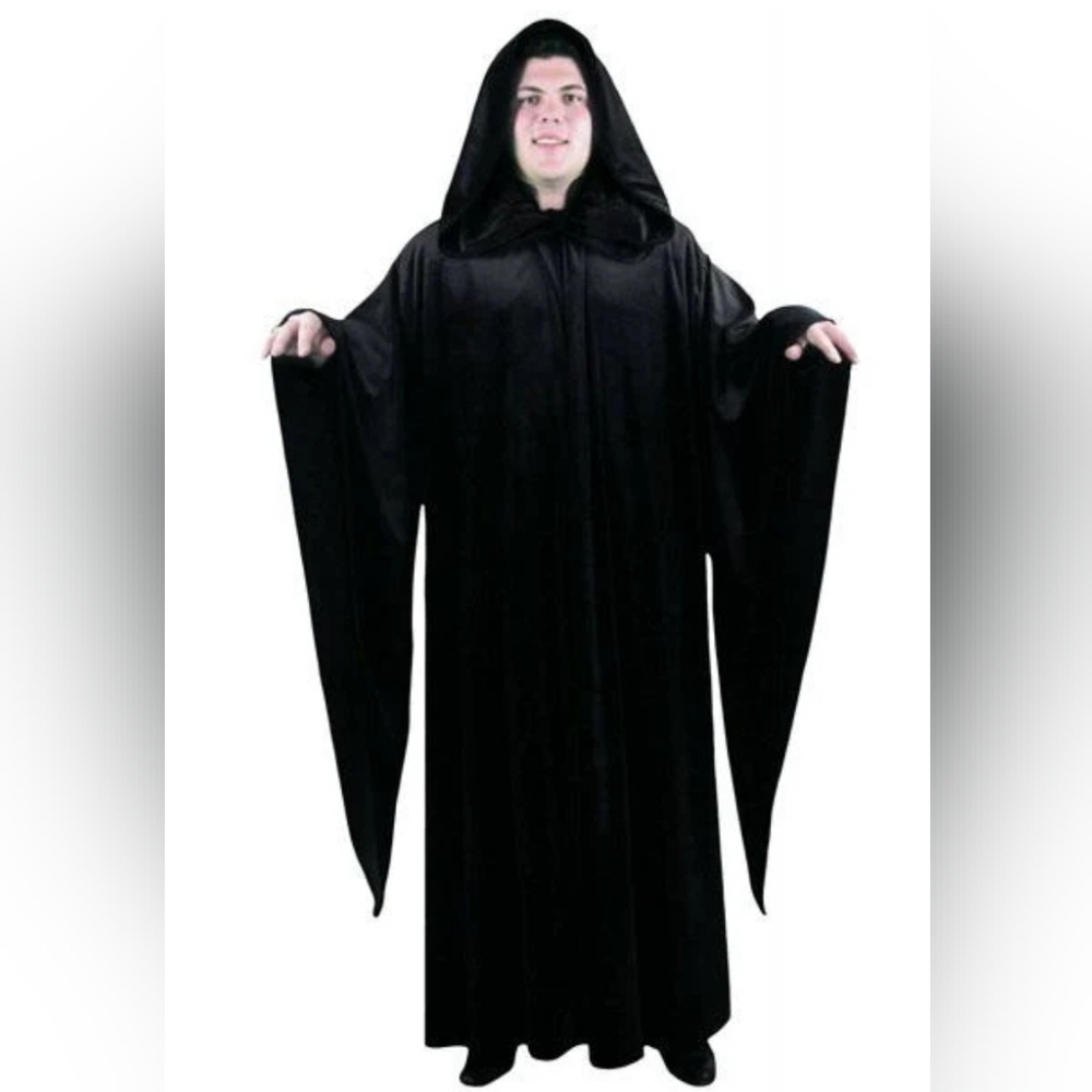 Charades Dark Hooded Cloak